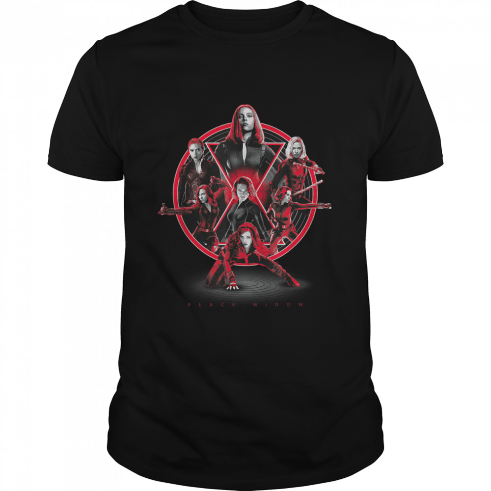 Marvel Avengers Black Widow Multiplied T- Classic Men's T-shirt