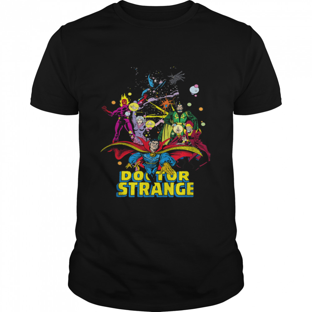 Marvel Doctor Strange Classic Comic Scene Graphic T- Classic Men's T-shirt