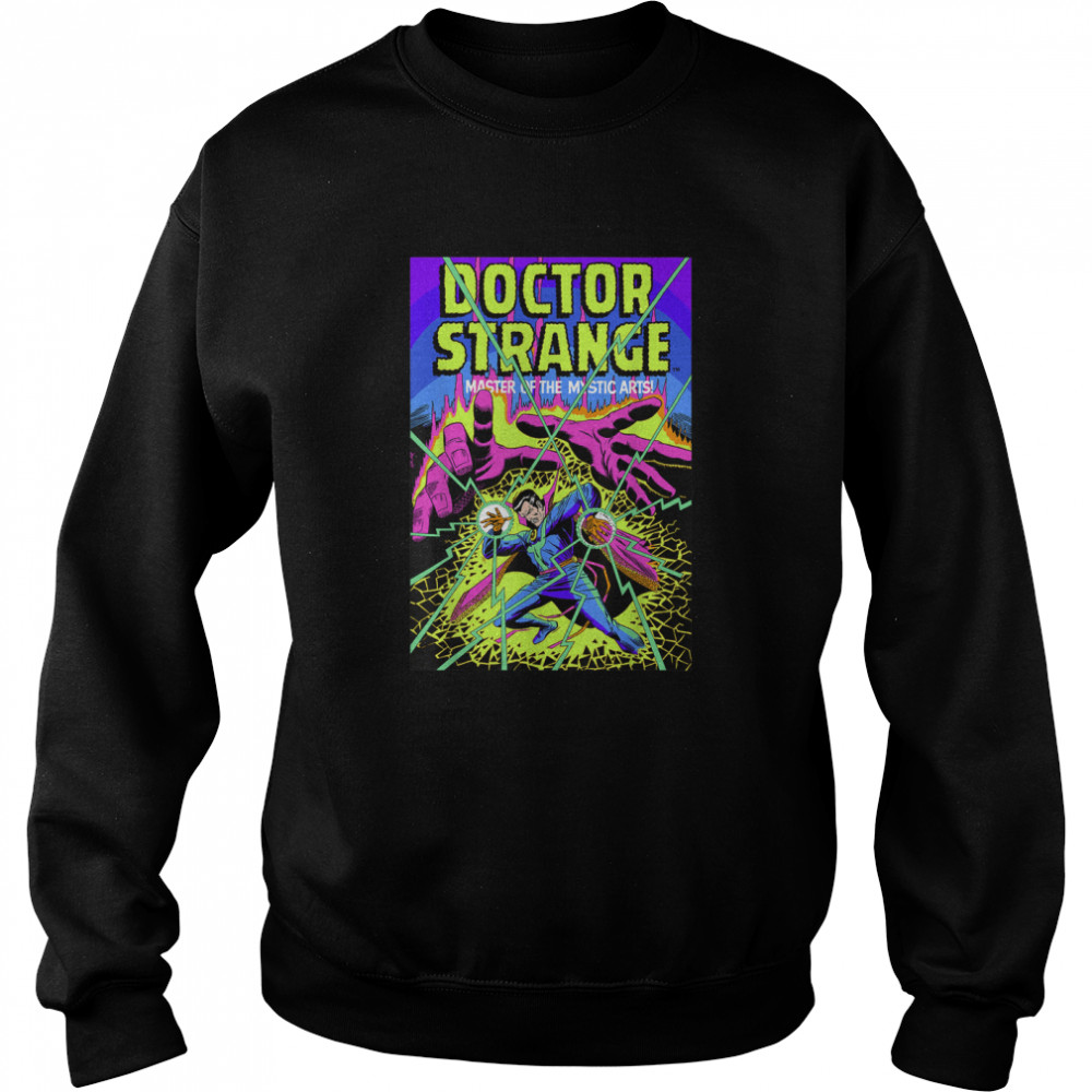 Marvel Doctor Strange Mystic Arts Neon Graphic T- Unisex Sweatshirt