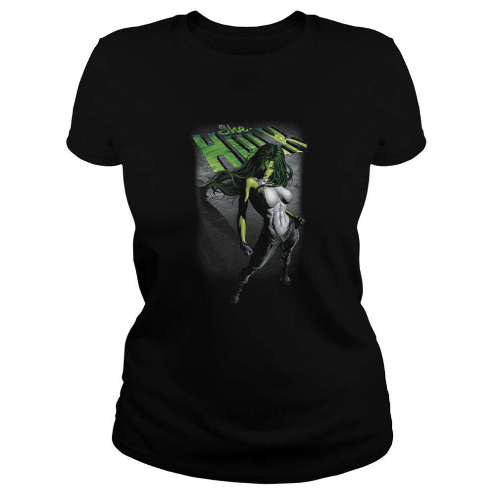 Marvel She-Hulk Shadow T- Classic Women's T-shirt