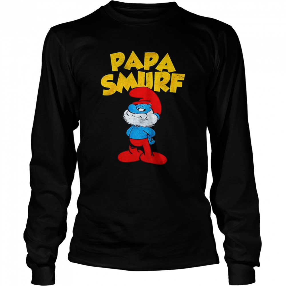 The Smurfs papa smurf shirt Long Sleeved T-shirt