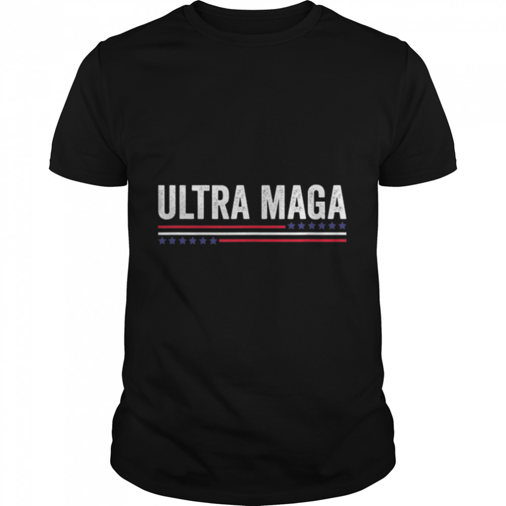 Ultra Maga Anti Joe Biden Retro T- B0B186KRHT Classic Men's T-shirt
