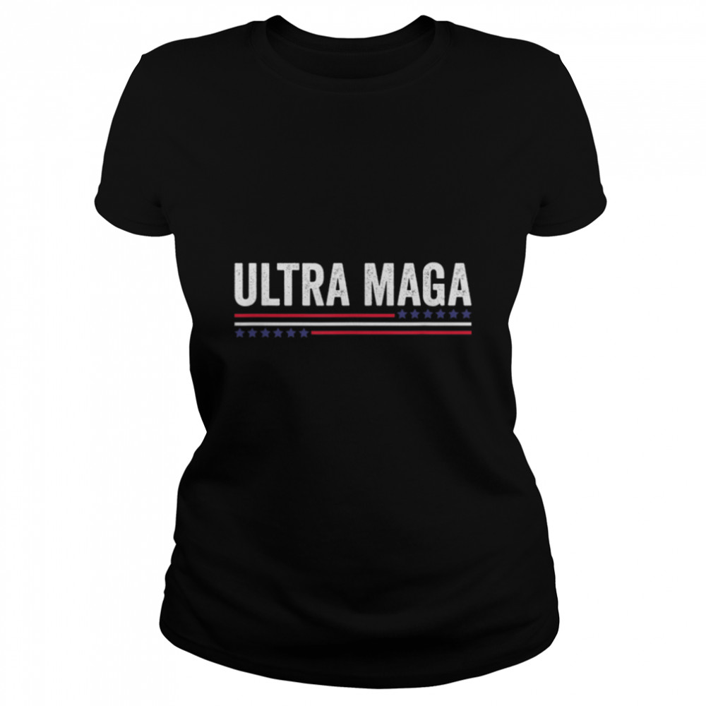 Ultra Maga Anti Joe Biden Retro T- B0B186KRHT Classic Women's T-shirt