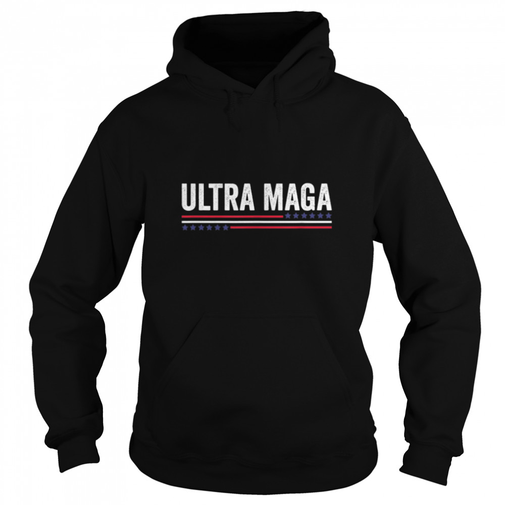 Ultra Maga Anti Joe Biden Retro T- B0B186KRHT Unisex Hoodie