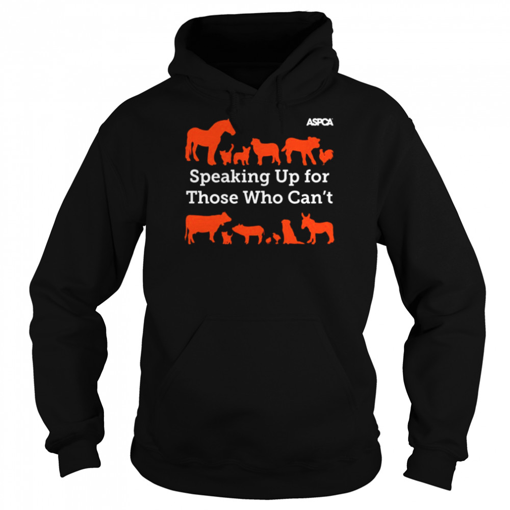 ASPCA Speaking Up for Those Who Can’t Animals  Unisex Hoodie