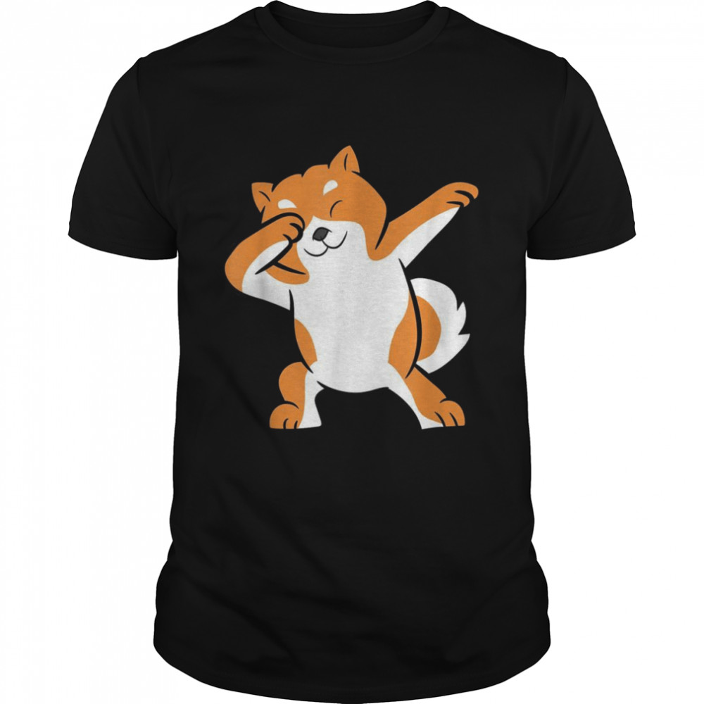 Dabbing Shiba Inu Pet Shiba Inu Dog  Classic Men's T-shirt