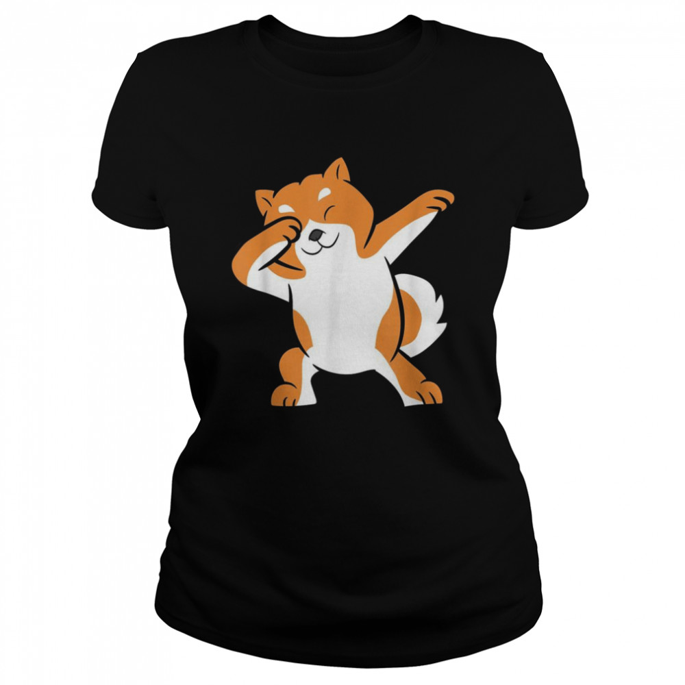 Dabbing Shiba Inu Pet Shiba Inu Dog  Classic Women's T-shirt