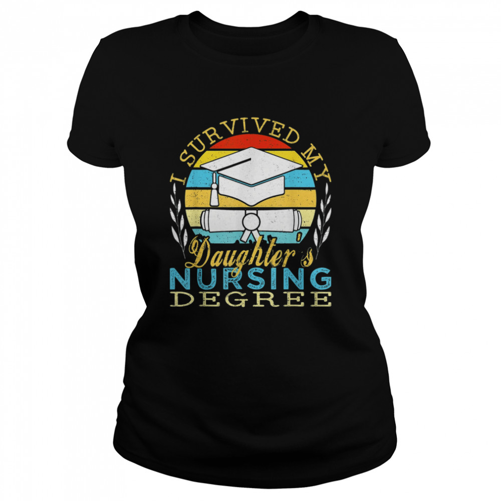 I Survived My Daughter’s Nursing Degree  Classic Women's T-shirt