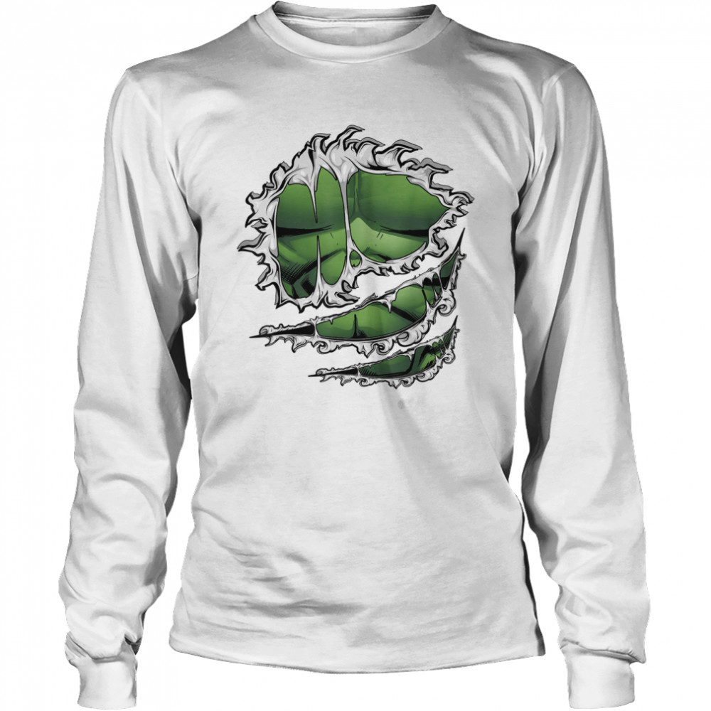 Marvel Avengers Hulk Ripped Costume T- Long Sleeved T-shirt