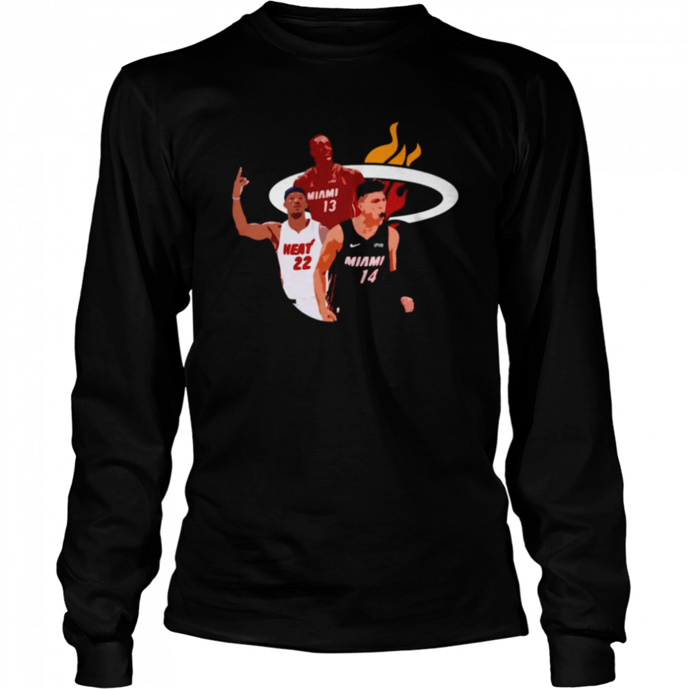 Miami Heat Winning Roster Basketball  Long Sleeved T-shirt