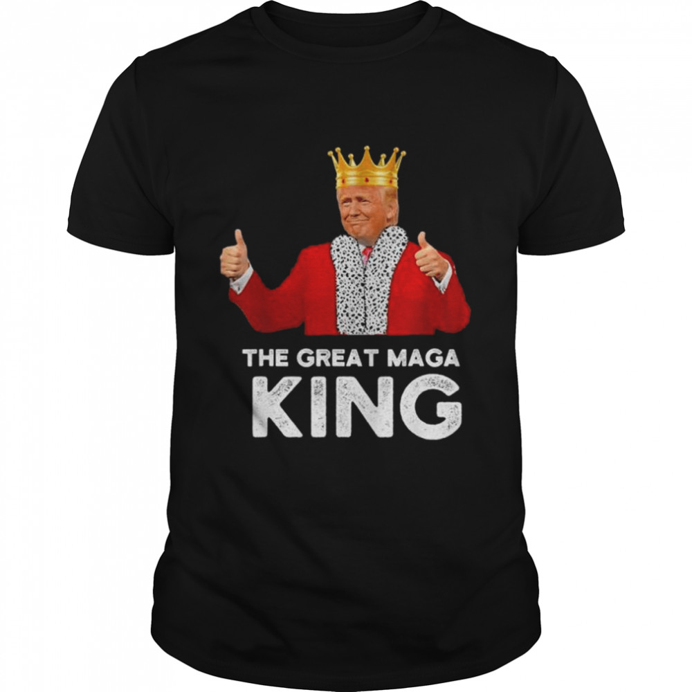 The great maga king Trump crown republican antI Biden shirt