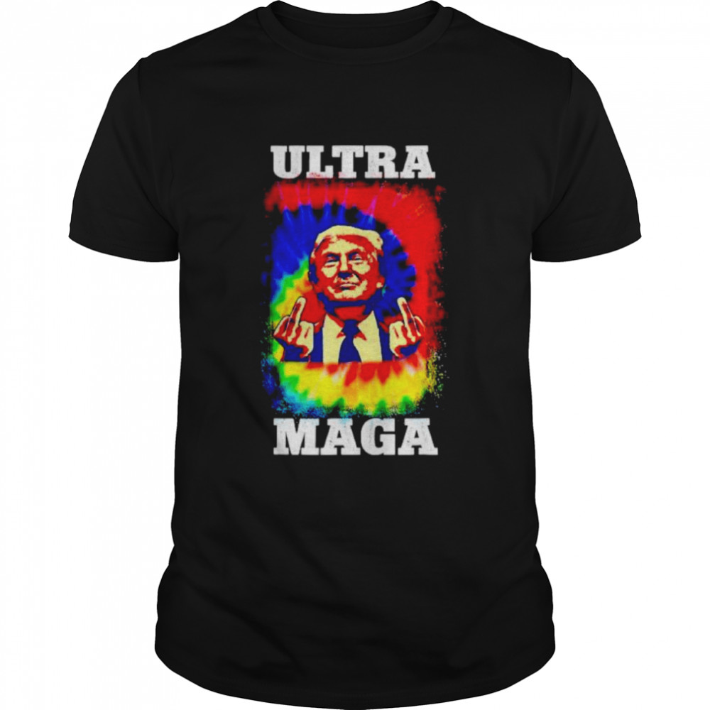 Ultra Maga Trump Bleach Tie Dye Shirt