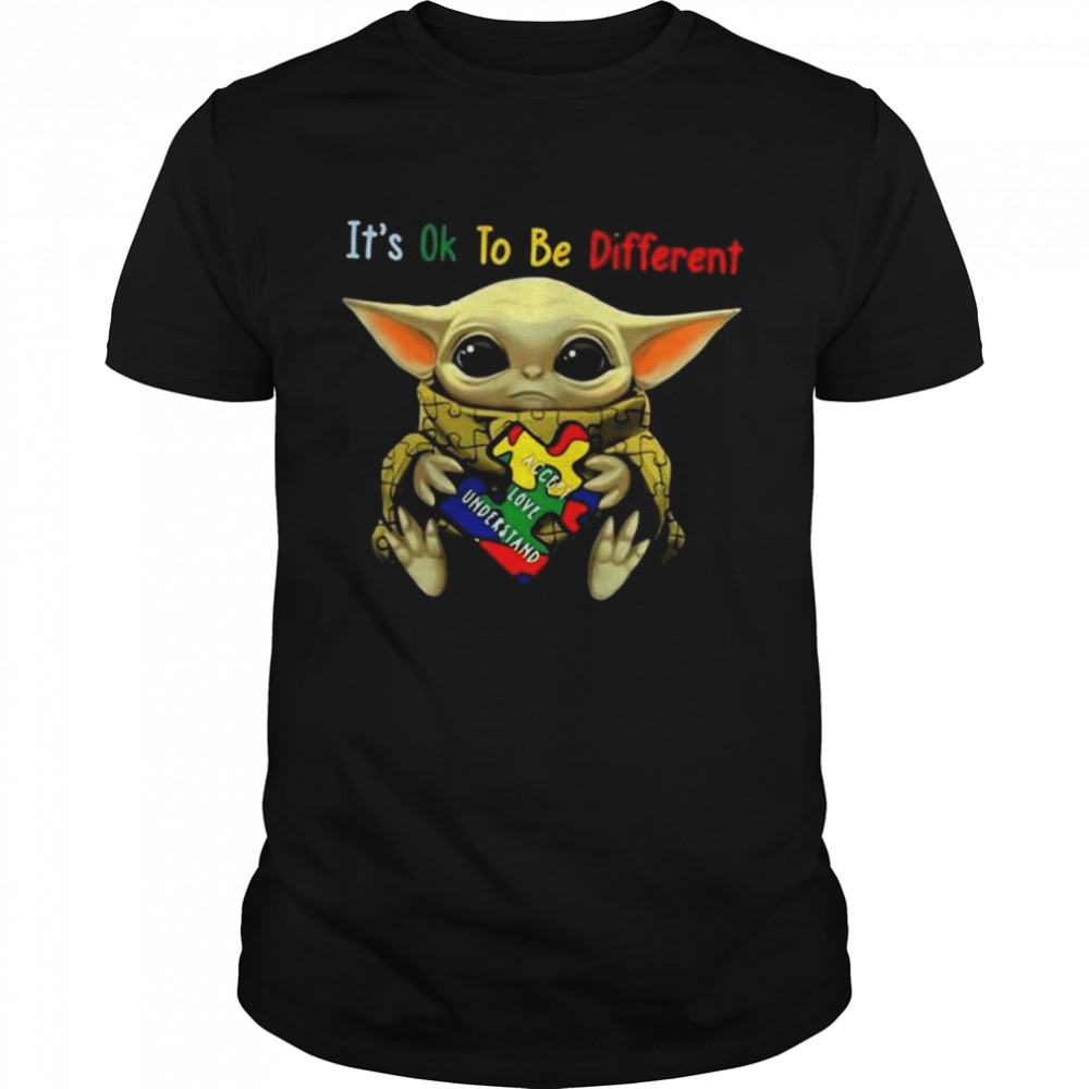Baby Yoda it’s ok be different shirt Classic Men's T-shirt