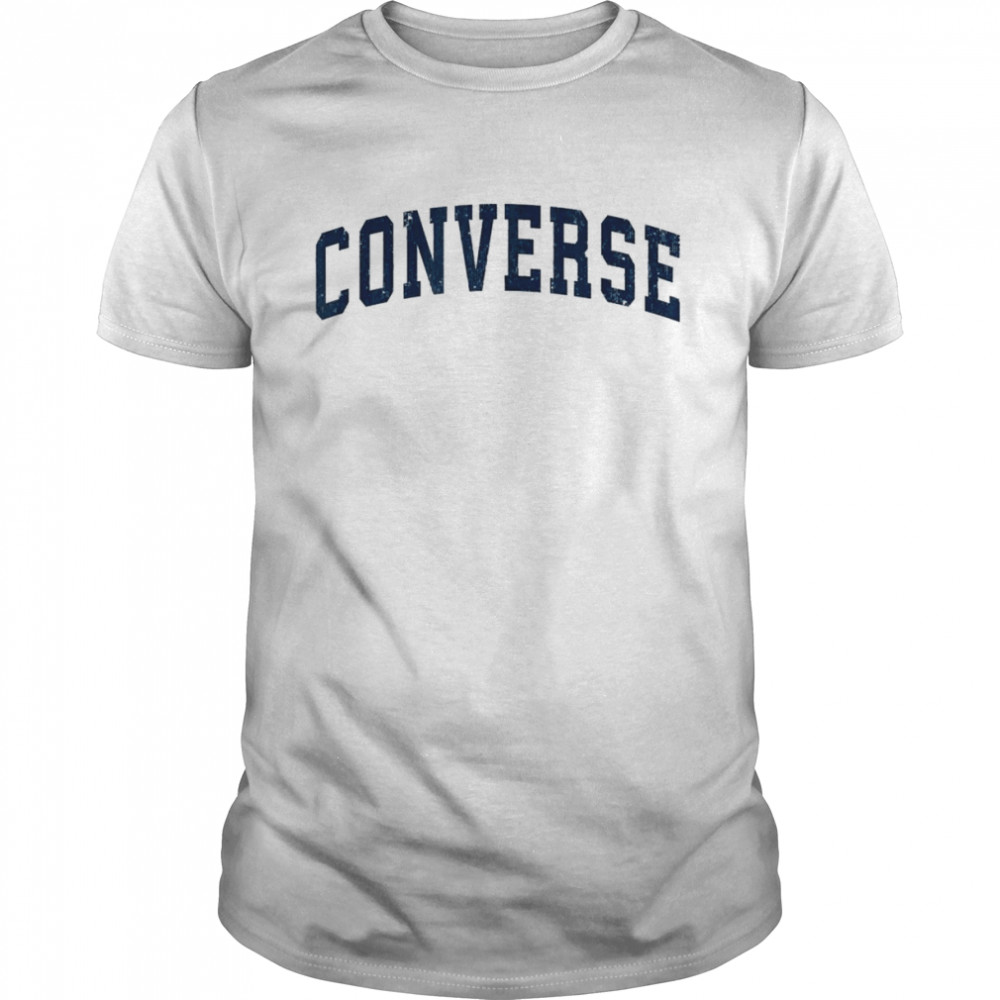 Converse Texas TX Vintage Sports Design Navy Classic Men's T-shirt