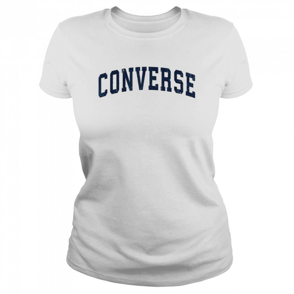 Converse Texas TX Vintage Sports Design Navy Classic Women's T-shirt