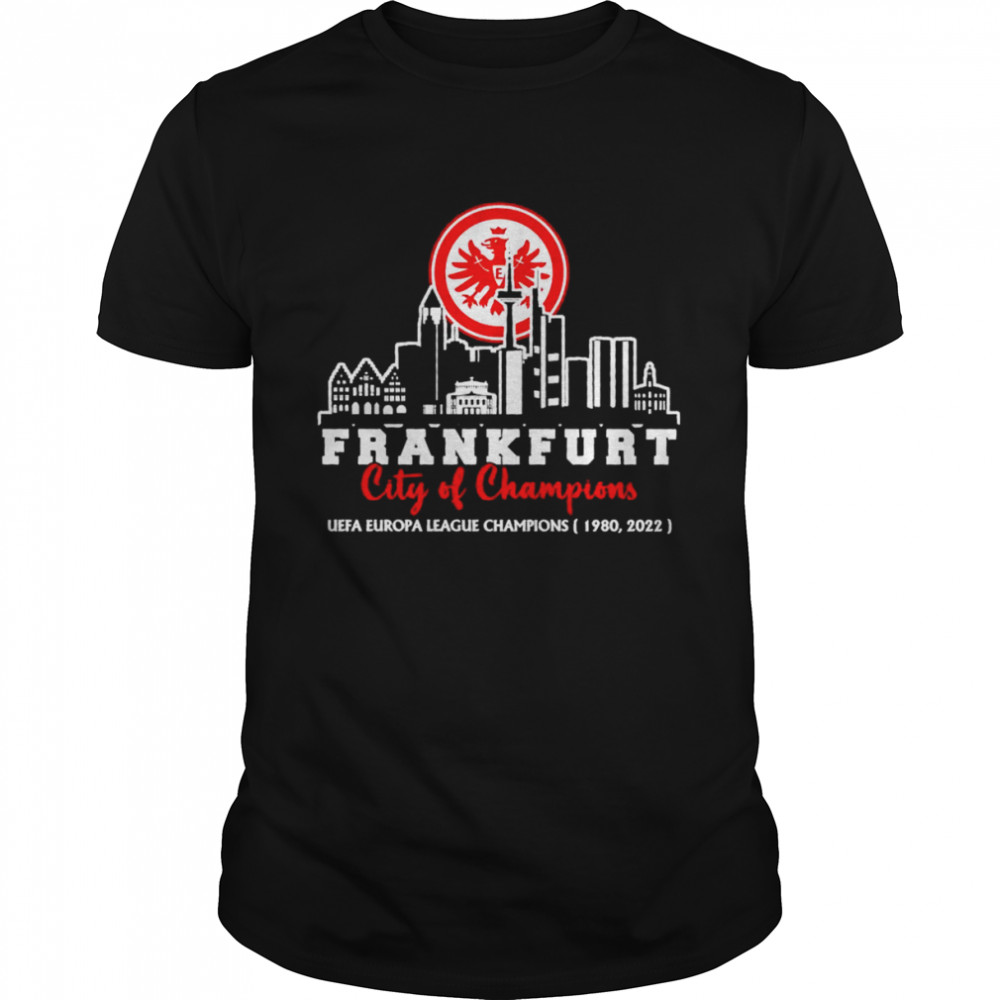 Eintracht Frankfurt City of Champion UEFA Europa League Champions shirt