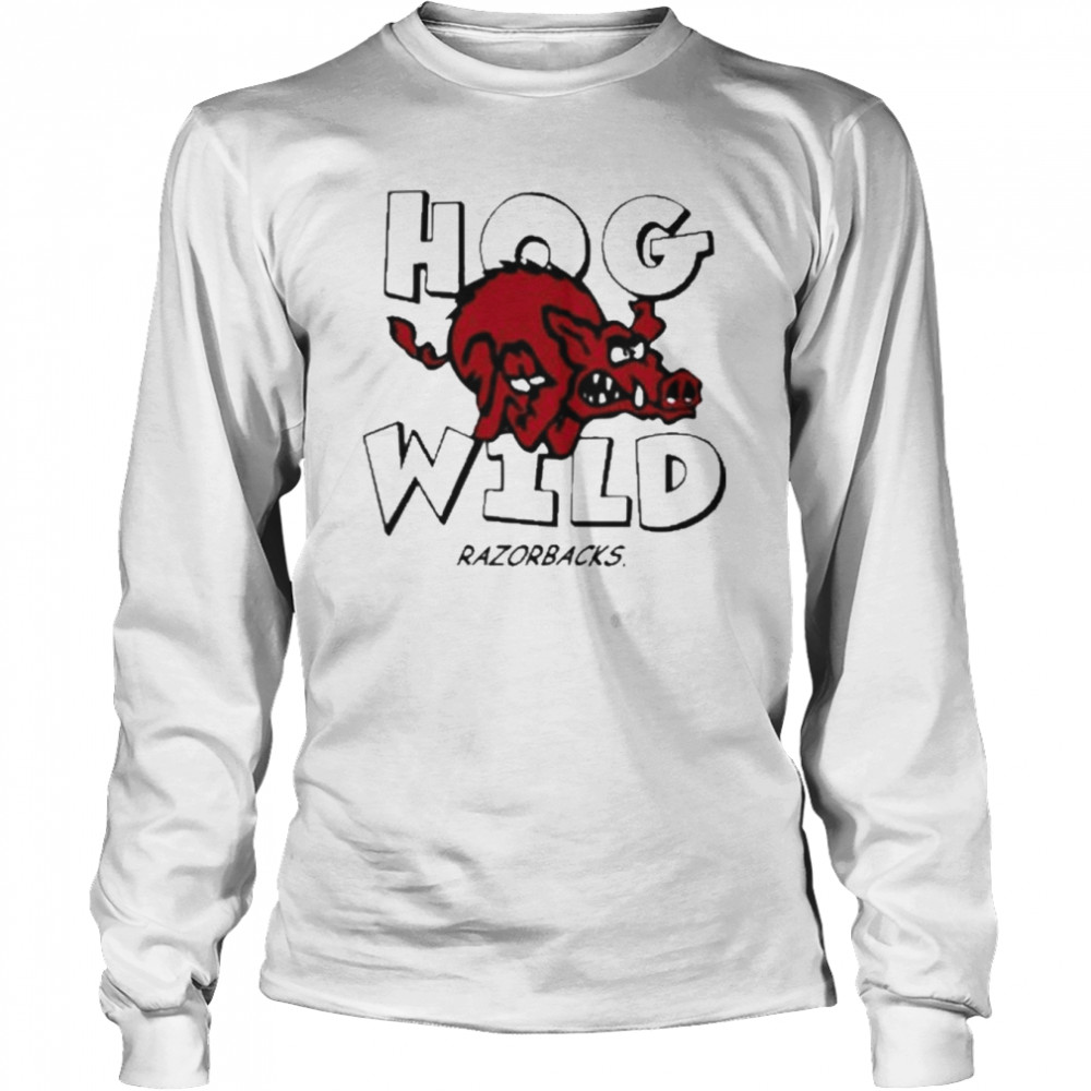 Hogfield Arkansas Hog Wild Razorbacks Retro Homefield Apparel T- Long Sleeved T-shirt
