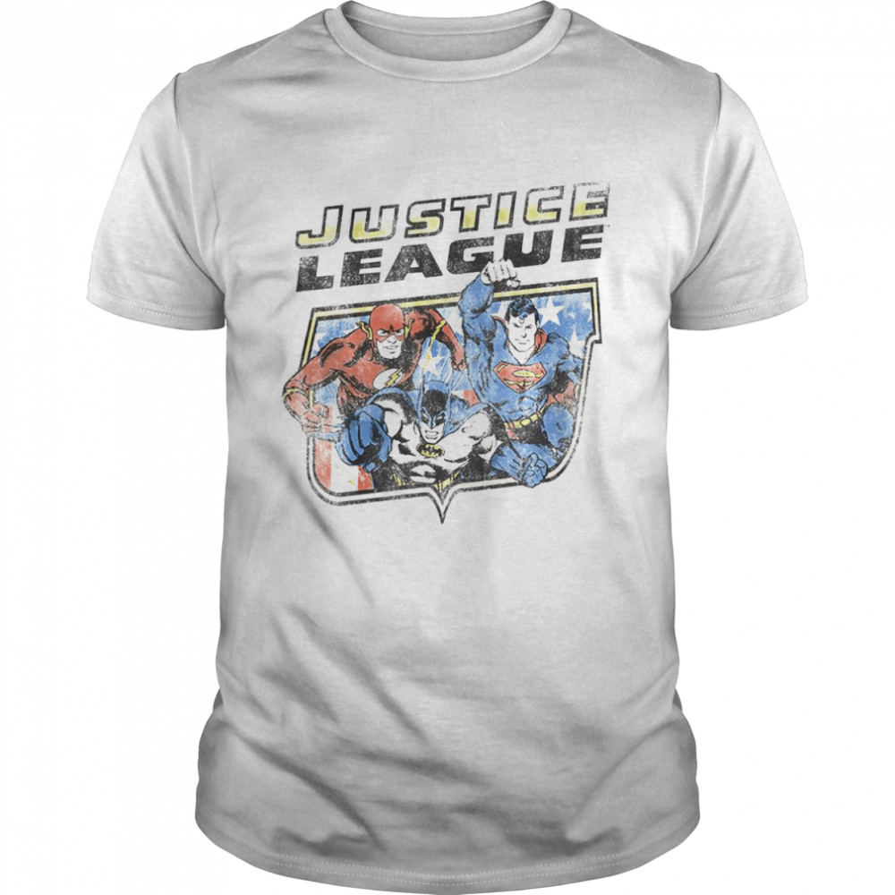 Justice League Classic American Hero Collage shirt Classic Men's T-shirt