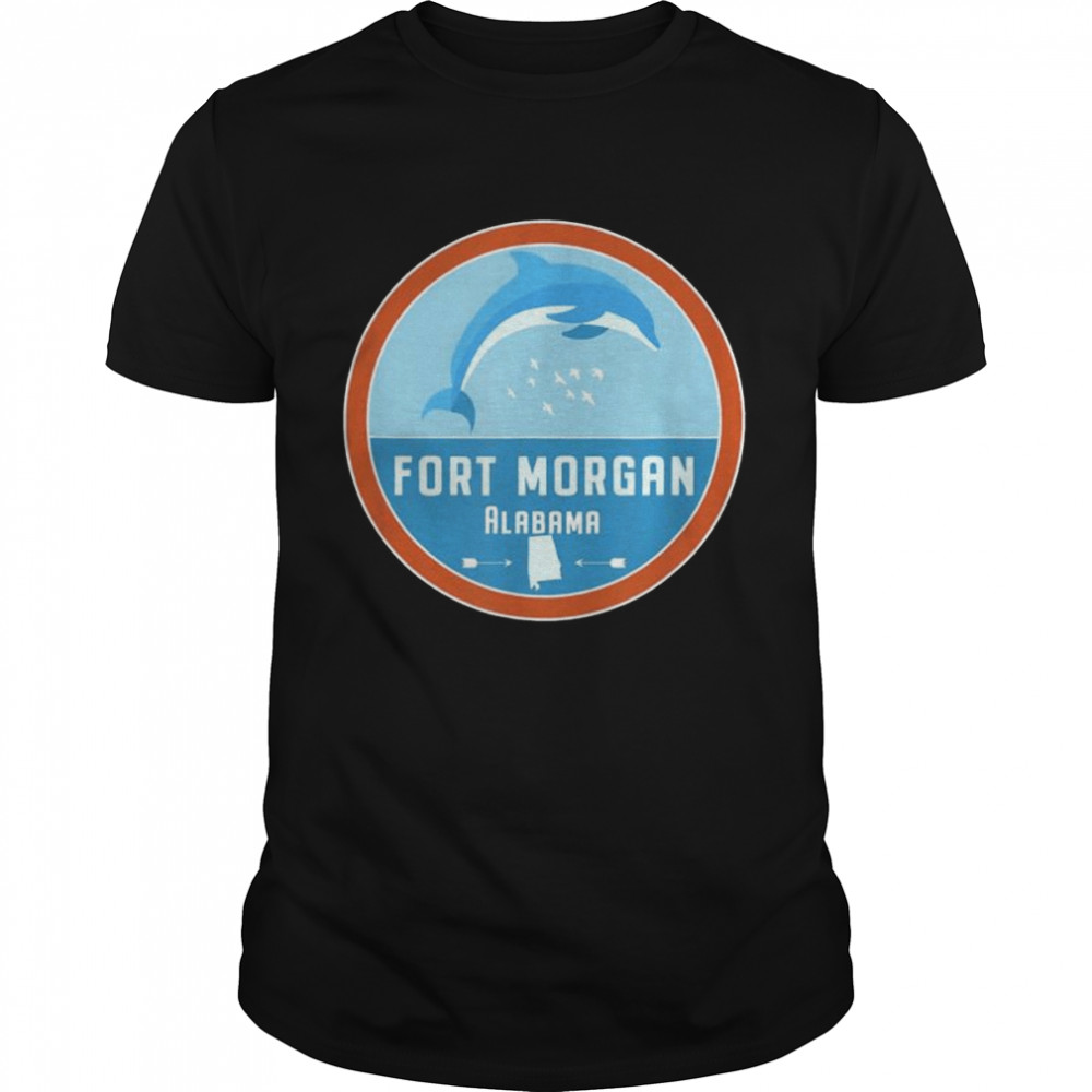 Fort morgan alabama beach dolphin al vacation shirt