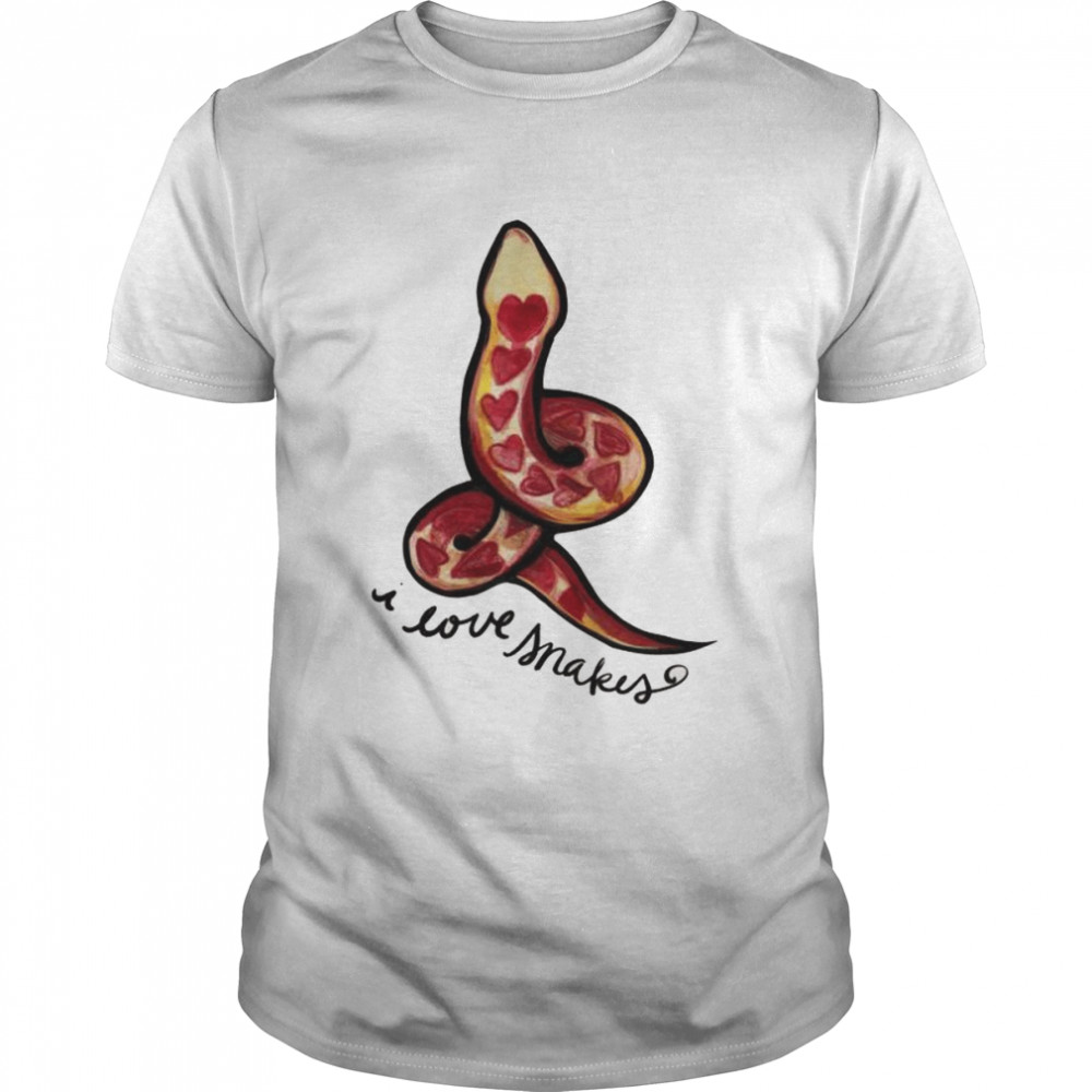 I Love Snakes cute heart snake Shirt