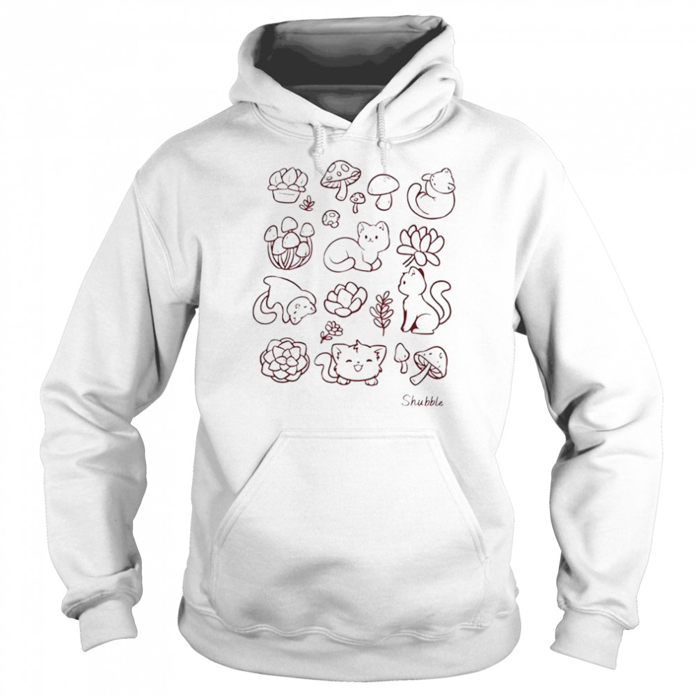 Shubble Cats And Plants T- Unisex Hoodie
