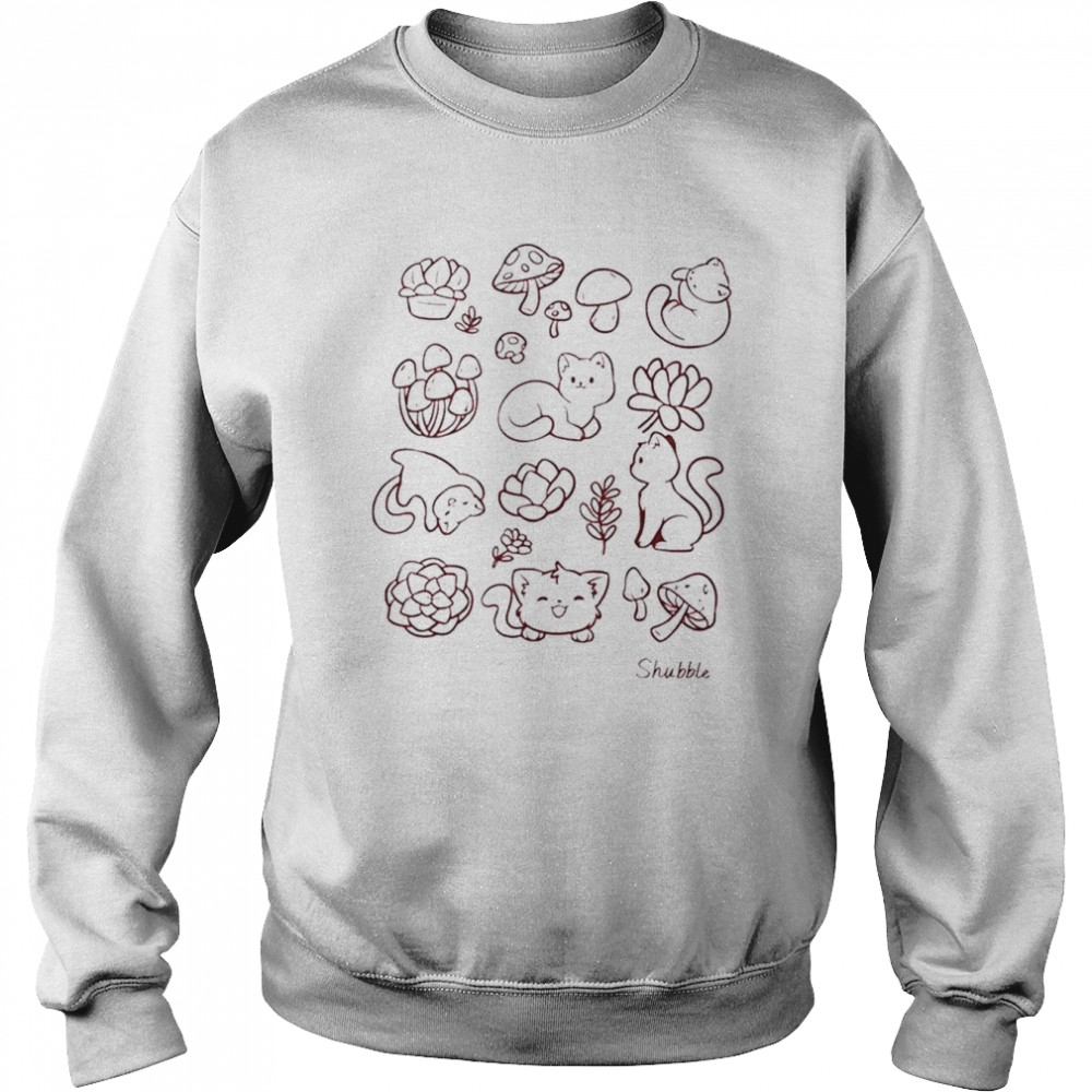 Shubble Cats And Plants T- Unisex Sweatshirt