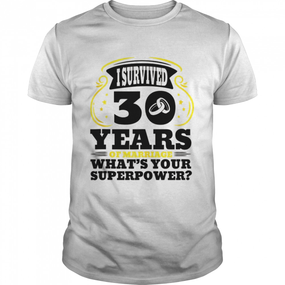 20 Years Of Marriage Superpower 20th Wedding Anniversary Tank Top  Classic Men's T-shirt