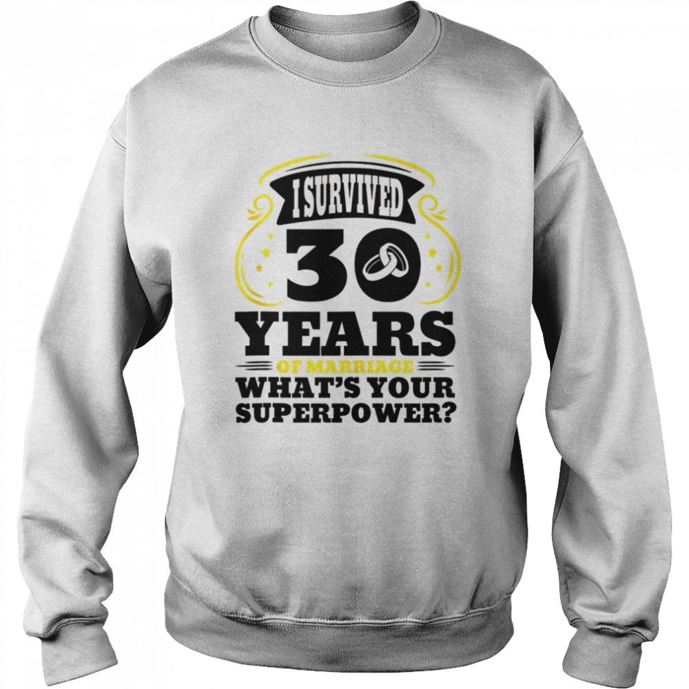 20 Years Of Marriage Superpower 20th Wedding Anniversary Tank Top  Unisex Sweatshirt