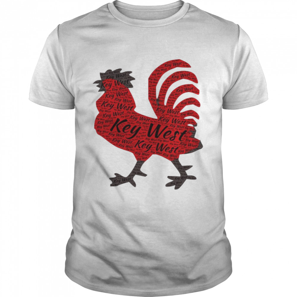 GGT Enlarged Key West Chicken Route One Souvenir Shirt