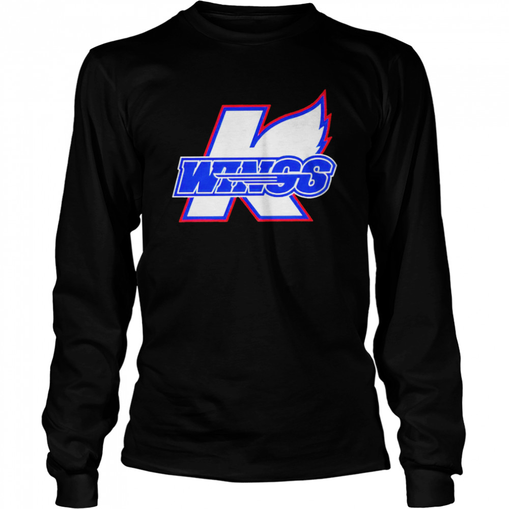 Kalamazoo Wings Hockey logo 2022 T-shirt Long Sleeved T-shirt