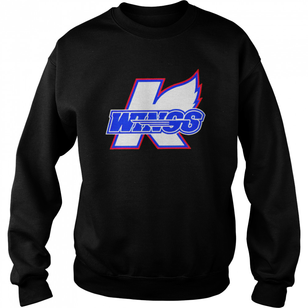 Kalamazoo Wings Hockey logo 2022 T-shirt Unisex Sweatshirt