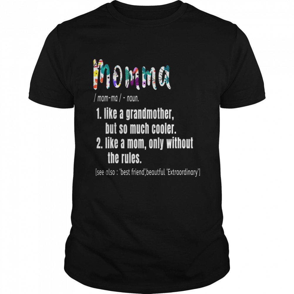 Momma Definition Mother’s Day & Birthday Grandmother Classic Men's T-shirt