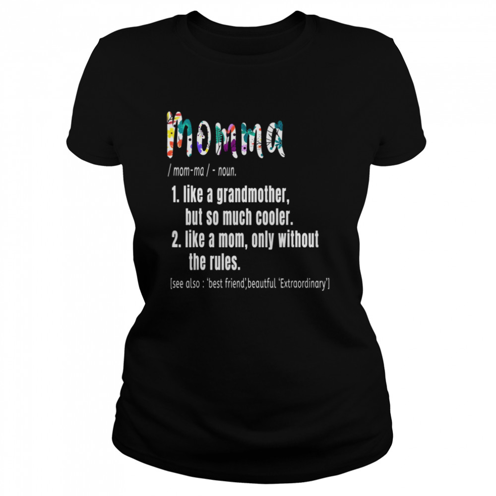 Momma Definition Mother’s Day & Birthday Grandmother Classic Women's T-shirt