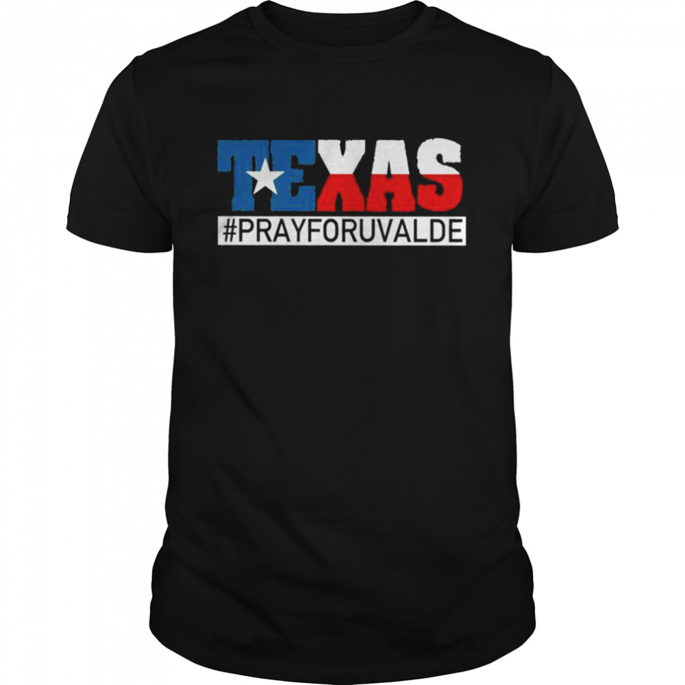 Pray For Uvalde Texas Strong Pray For Texas Protect Kids Not Gun  Classic Men's T-shirt