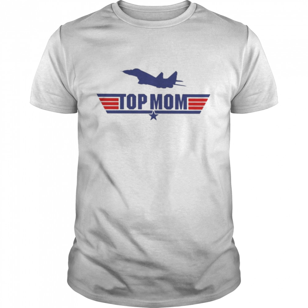 Top Mom Maverick Top gun and logo shirt