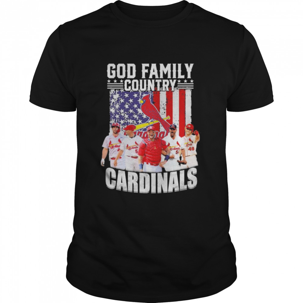 God Family Country St Louis Cardinals Baseball 2022 American Flag Shirt