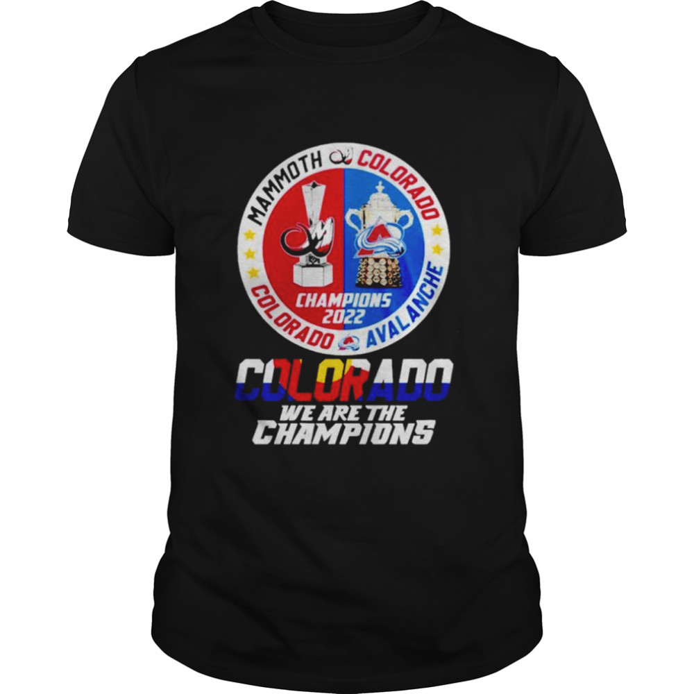 Colorado Avalanche We Are The Champions shirt Classic Men's T-shirt