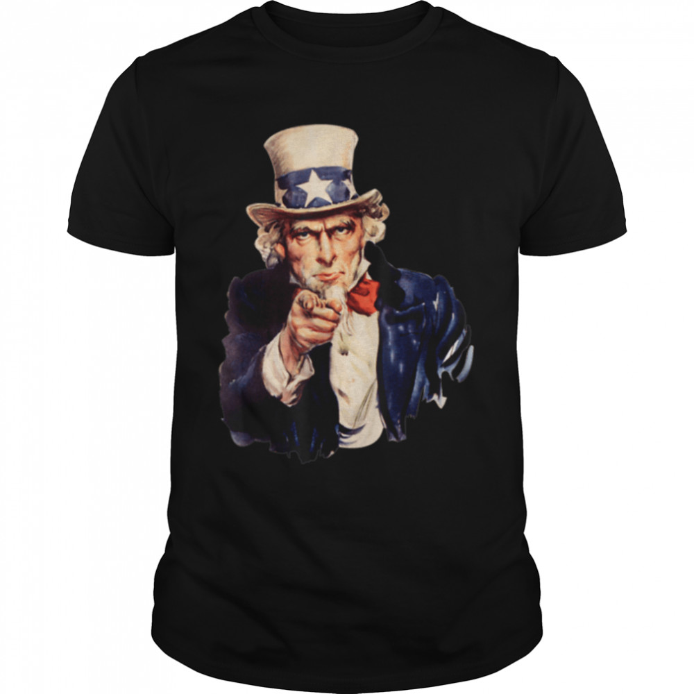 I want you - Uncle Sam FUN T-Shirt B07PM9YCN5