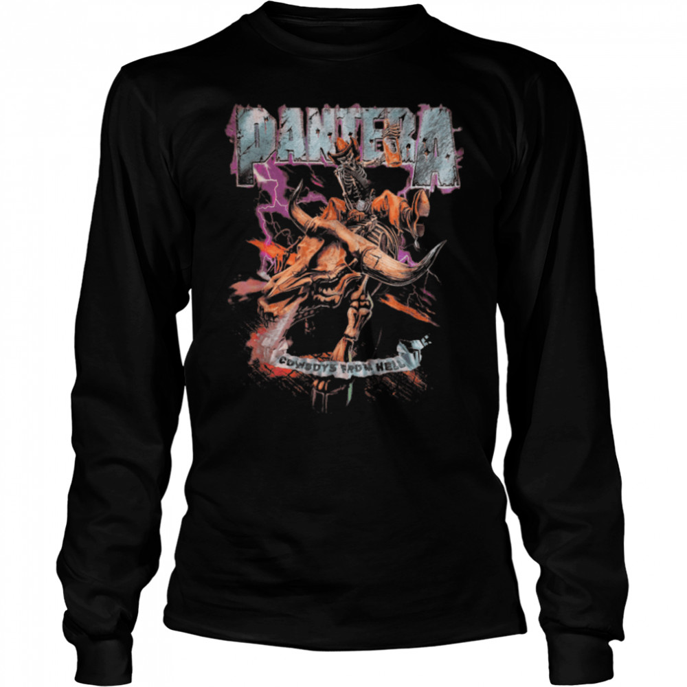 : Pantera Official Cowboys From Hell Riding Skeleton Short Sleeve  T-Shirt : Clothing, Shoes & Jewelry