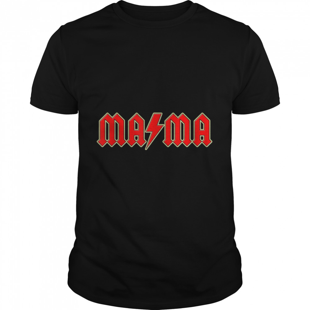 Funny Hard Rock Mom Mothers Rock Music Band Gift - MAMA T-Shirt B0B2QBV8QV