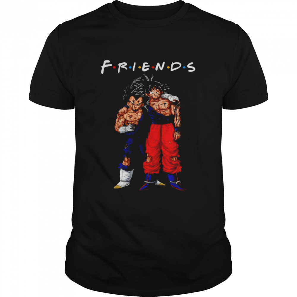 Goku and Vegeta Friends TV show shirt