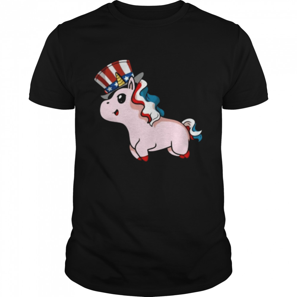 Happy Independence Patriot Unicorn American T-Shirt