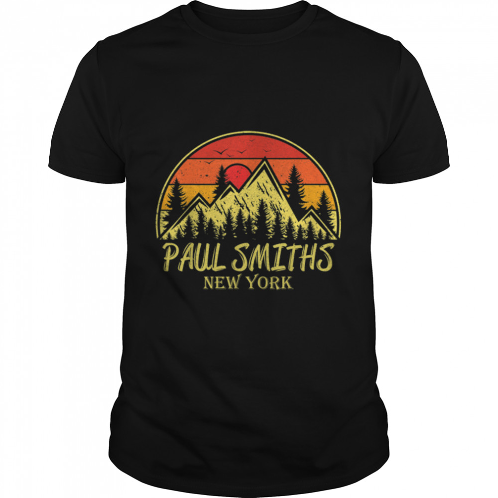 Vintage Paul Smiths New York NY Mountains Hiking Souvenir T-Shirt B09R27CRNF