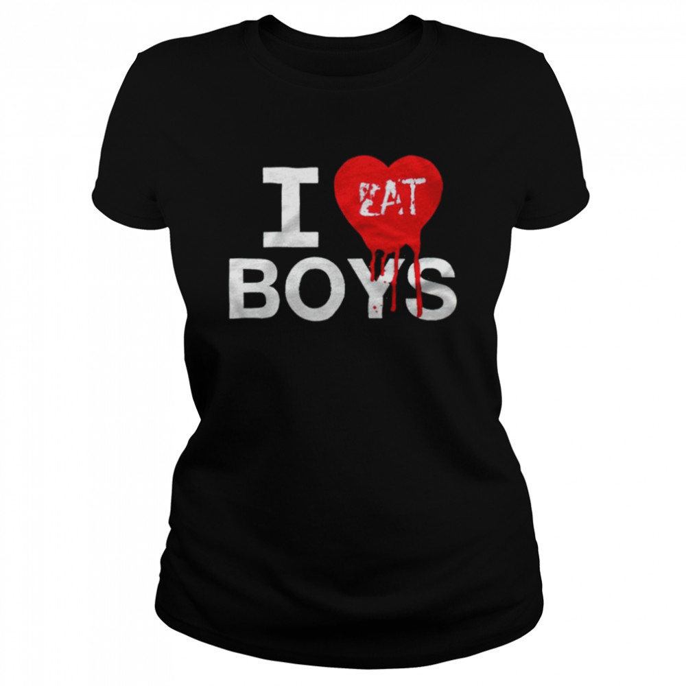 I eat boys Punxnkisses heart shirt Classic Women's T-shirt