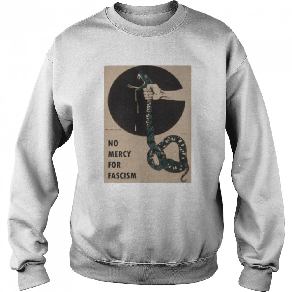 No Mercy For Fascism Snake  Unisex Sweatshirt