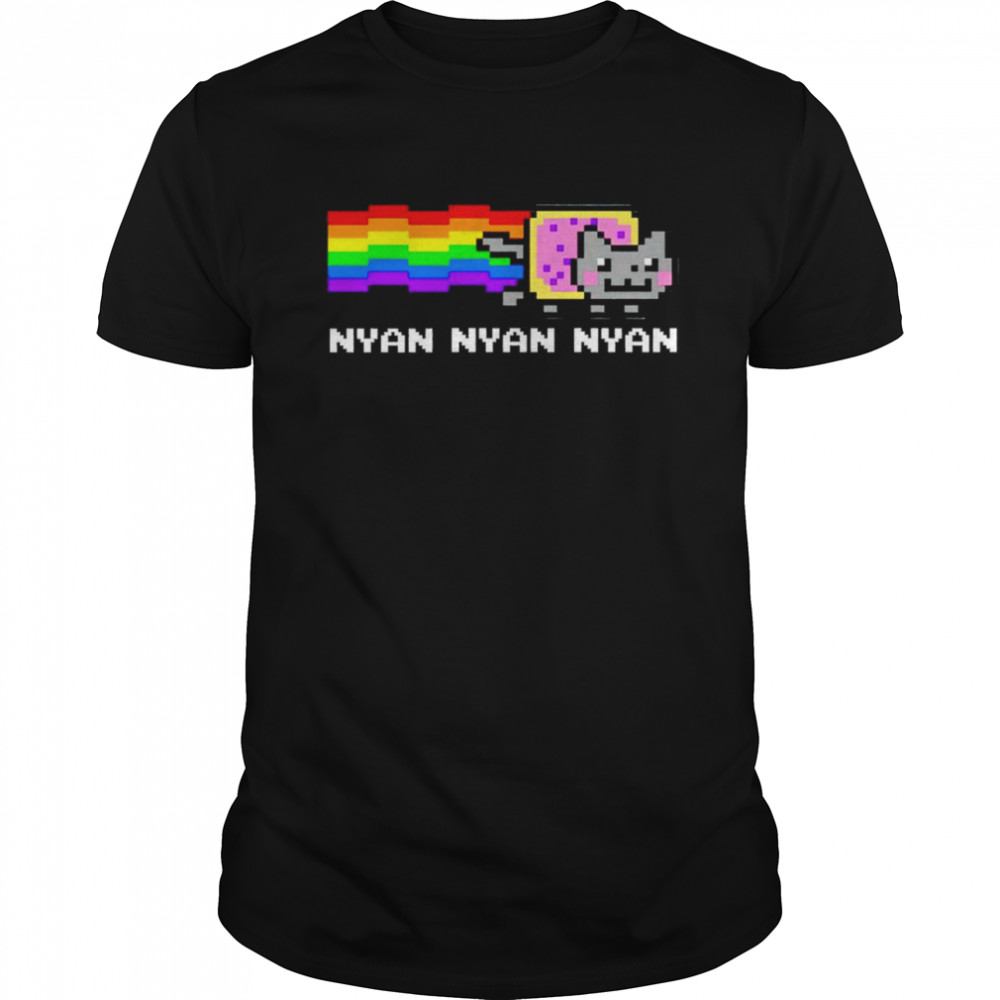 Nyan Nyan Nyan Rainbow Cat shirt Classic Men's T-shirt