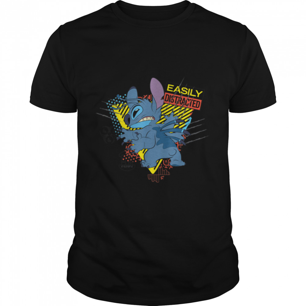 Disney Stitch Angry and Easily Distracted T-Shirt B09V9C5RWY