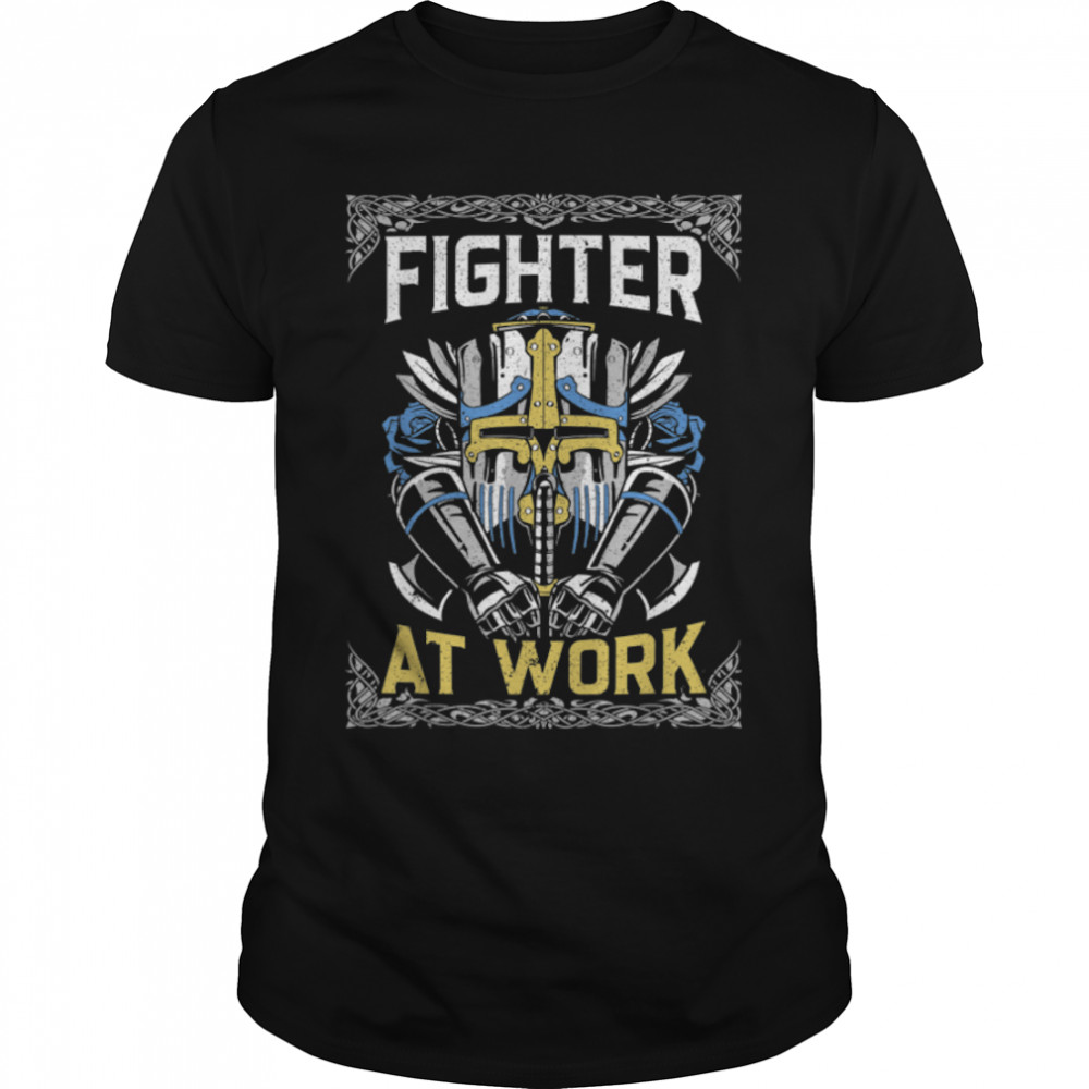 Fighter Tabletop Board Game Fantasy Gamer Dungeon T-Shirt B0B33CRM2H