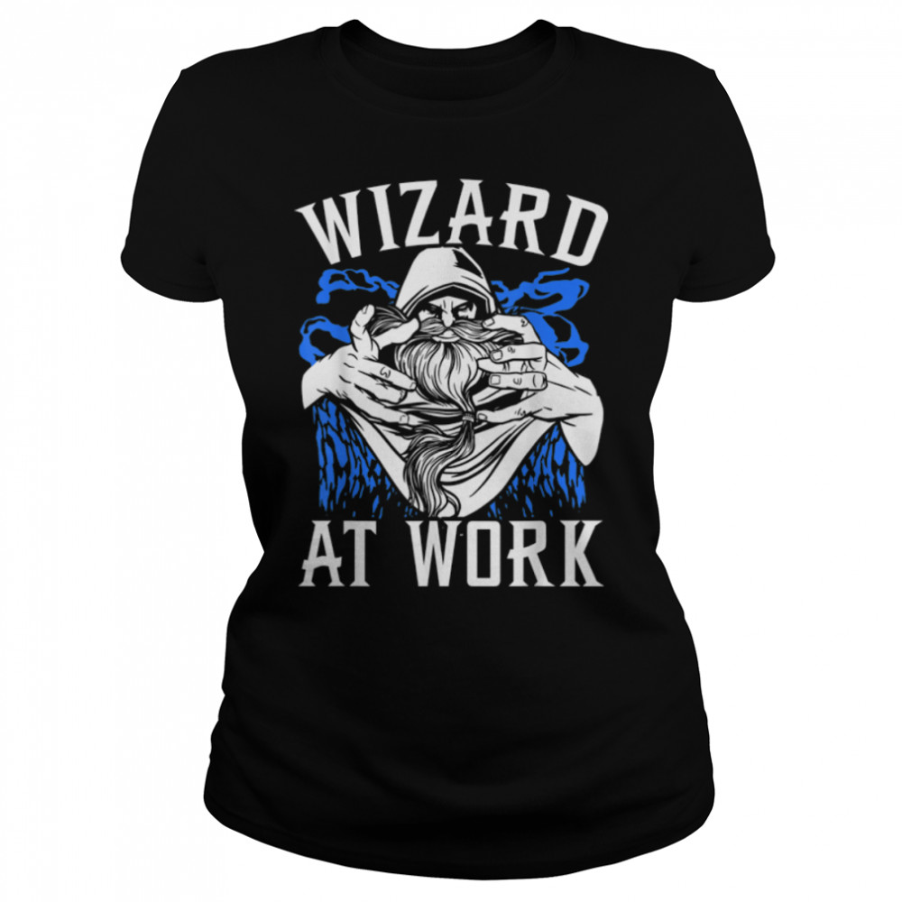 Wizard Tabletop Board Game RPG Gamer Dice Gaming Dungeon T- B0B3374CG4 Classic Women's T-shirt