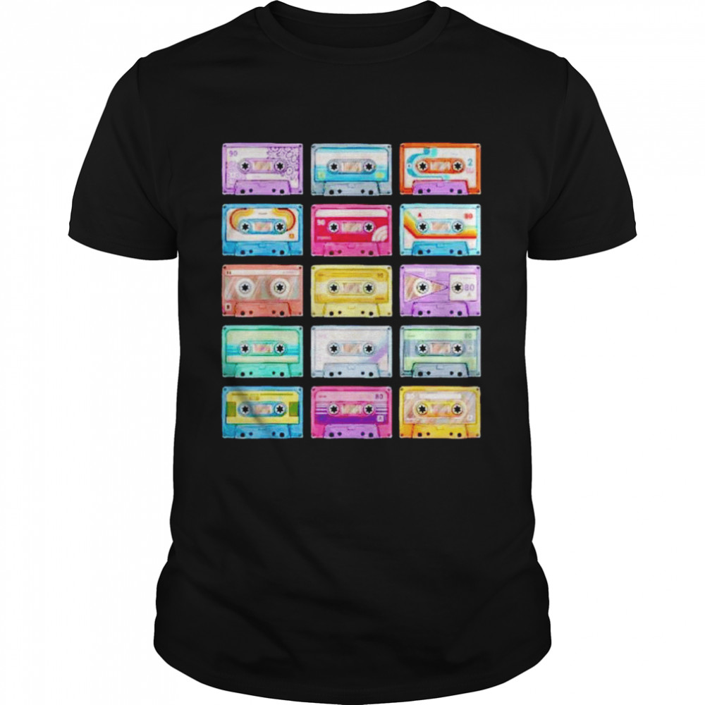 Cassette Tapes Collection 80’s 90’s Music Mixtape shirt